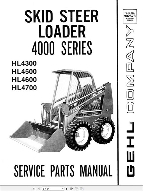 4300 gehl skid steer front pump main|gehl parts dealers near me.